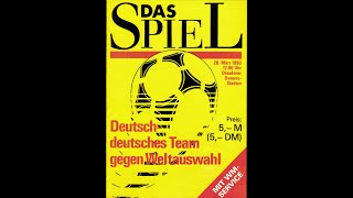 1989/1990 Friendly Deutsch-Deutsche Auswahl - Weltauswahl