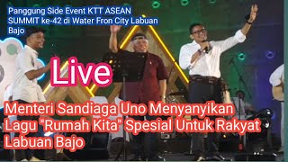 Sandiaga Uno Sapa Masyarakat Labuan Bajo Dengan Menyanyikan Lagu "Rumah Kita" di Labuan Bajo