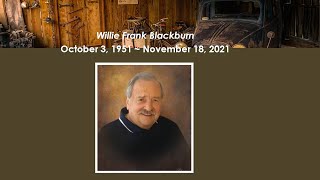 Willie Frank Blackburn Memorial Service