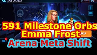 591 x Milestone II Orbs Emma Frost | Arena Meta Shift to Speed Based Teams | Marvel Strike Force