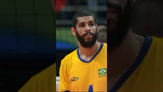 Brazil men volleyball block #shorts #volleyball #sports