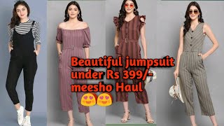 Affordable jumpsuit for office college Rs 399/- | meesho Haul | shorts