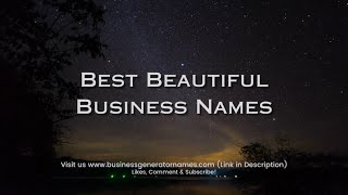 Best Beautiful Business Names | Business Name | Company Name | Store Name