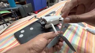 Dji mini 3 pro crashed again! It crashed on a cable / propeller replacement / #dronecrash