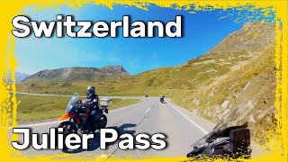 Best motorcycle roads of Switzerland - №3 (Julier Pass) - motorcycle touring in Europe