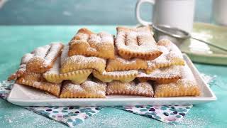 ITALIAN FRAPPE (Chiaccchiere) - How To Make Italian Fried Cookies