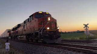 BNSF Q-BARNSA Flying thru Elmer, MO 9/1/2024