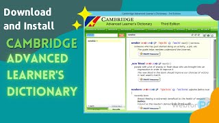 Cara Download & Install kamus bahasa Inggris - Cambridge Advanced Learner's Dictionary - 2022