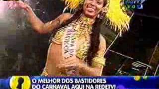 Rosiane Pinheiro Rainha da Bateria da Barroca da Zona Sul no Carnaval 2004