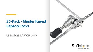 25-Pack of Master Keyed Laptop Locks | StarTech.com