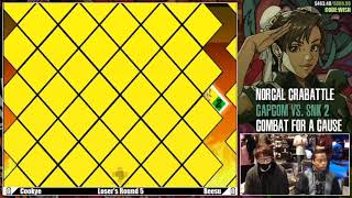 CAPCOM VS SNK 2 ( CVS2 ) at OAKLAND E-SPORTS ARENA : Strike First "COOKYE" vs "BEESU"