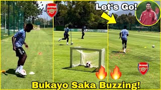 Mad Skills!🔥Bukayo Saka Storms Personal Training with Amazing Drills!👍Arsenal Preseason Training