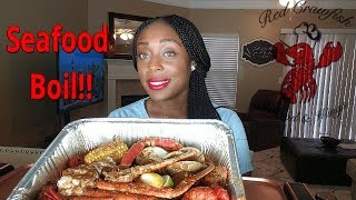 Seafood Boil Mukbang :: Crawfish, Crabs, Clams and Shrimp