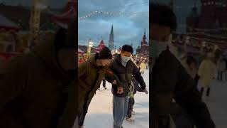 Winter skate #redsquare #ytshorts #moscow