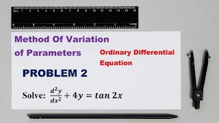 method of variation of parameters|| problem 2|| ordinary differential equations