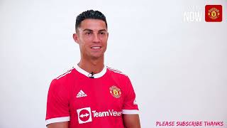 RONALDO FIRST INTERVIEW AFTER RESIGNING FOR MAN-UNITED 😍😍 WELCOME HOME CR7