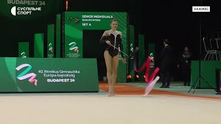 Anastasia Simakova - Ribbon Qualification - European Championships 2024