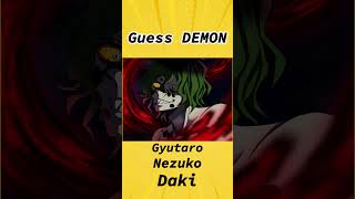 Can you Guess Demon : Demon Slayer