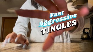 ASMR Fast and Aggressive Table Tapping + Scratching✨