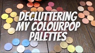 Decluttering and Combining My Colourpop Palettes