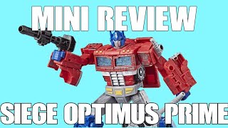 WFC Siege Optimus Prime | Mini Review 1