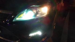 Light horn with DRL and Bi-Xenon (Focus MK2 after facelift)