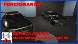 *PARCHEADO*-TRUCO PARA DUPLICAR COCHES MASIVAMENTE Y CONSEGUIR DINERO-FACIL Y RAPIDO-GTA V ONLINE