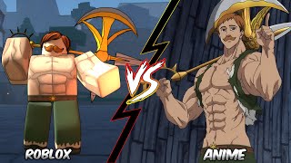 All Moves In Seven Sins Battlegrounds vs Anime