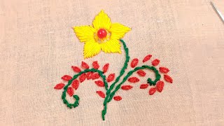 Amazing Flower Embroidery, Hand Embroidery Tutorial by @fatimafaruqs