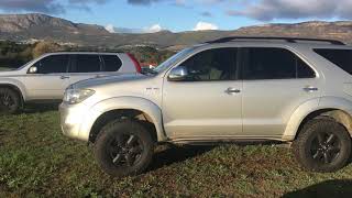 Fortuner overland build / Gobi-X side step and black rims