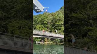 Bridge jumping #shorts #switzerland #zurich #rheinfall #summer