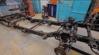 Frame swap Part 1 (Strip new Frame prep & paint por15) 2013 Chevy crew cab silverado 1500 LTZ