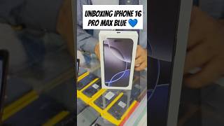 Unboxing iPhone 16 Pro Max Blue Titanium ✨ So satisfying! #iphone #16promax #trending #shorts