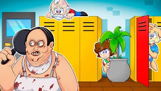 ¡ESCAPA de LA PROFESORA MALVADA!📏😡LUNCH LADY con SILVIOGAMER, PANCRACIO y PERMON