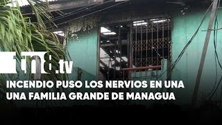 El incendio que causó pánico en un bar/comedor del Reparto San Antonio, Managua