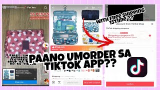 FIRST TIME KONG UMORDER SA TIKTOK APP MISMO? MAY PA  FREE SHIPPING PA PALA😃❤️