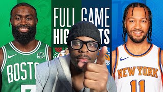 This Game Showed Jalen Brunson SHOULD be in MVP talks & the Knicks will make a run CELTICS at KNICKS