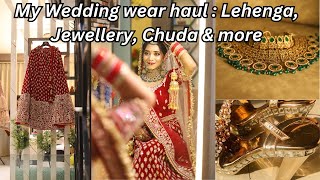 My Wedding wear haul : Lehenga, Jewellery, Chuda & more! #wedding #bridetobe #bridallehenga