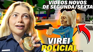 VIREI POLICIAL POR 24 HORAS NO ROBLOX E ISSO ACONTECEU