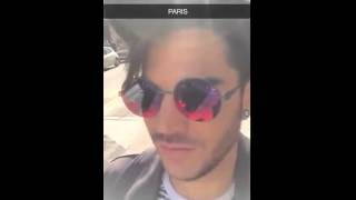 Adam Lambert - Snapchat  September 6, 2015 Paris - France