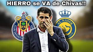 ¡Fernando Hierro SE VA de Chivas! Esto fue lo bueno que hizo en CHIVAS