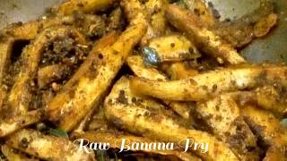 Raw Banana fry Recipe /வாழைக்காய் வறுவல் /How to make easy raw banana fry Recipe /A2 kitchen