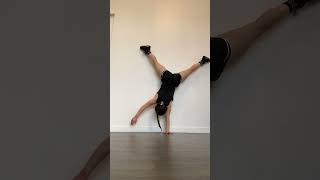 Handstand practice #gymgirl #gymnast #acrobat #acrobatics #acro #handstandworkout #handstand