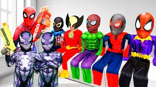 PRO 5 SPIDER-MAN Team | Hey KID SPIDER MAN, Join Super Heroes to Destroy Bad Guys (Action, Funny)