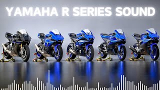 Yamaha YZF-R Series Ultimate Exhaust Sound Comparison | R125 R15 R25 R3 R6 R7 R1 R1M