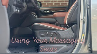 How To Operate Your Massaging Seat on Your Yukon