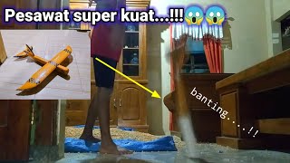 Tutorial dan tips agar pesawat rc tidak rusak saat crash Berat 🔥