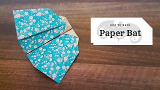 How to Make a Paper  Bat  | Paper Airplane