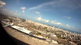 SBRF RWY18 - Recife TAKEOFF (WING VIEW)