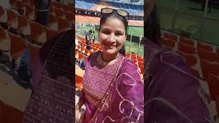 Gulabi Sadi || Narendra Modi Stadium 🏟️ || #trendingsong #gulabisadi #cricketlover